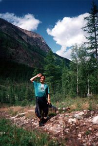 Долина р.Холбы в месте слияния двух притоков.